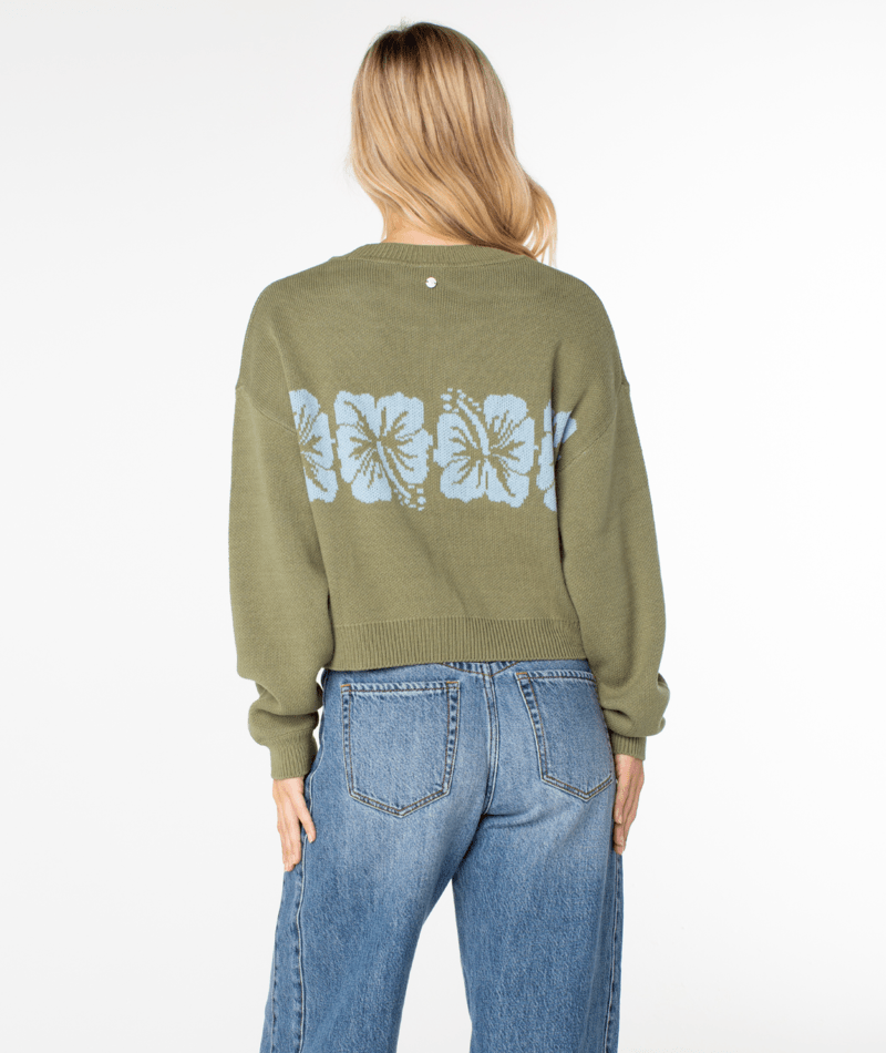 Hibiscus Harmony Sweater