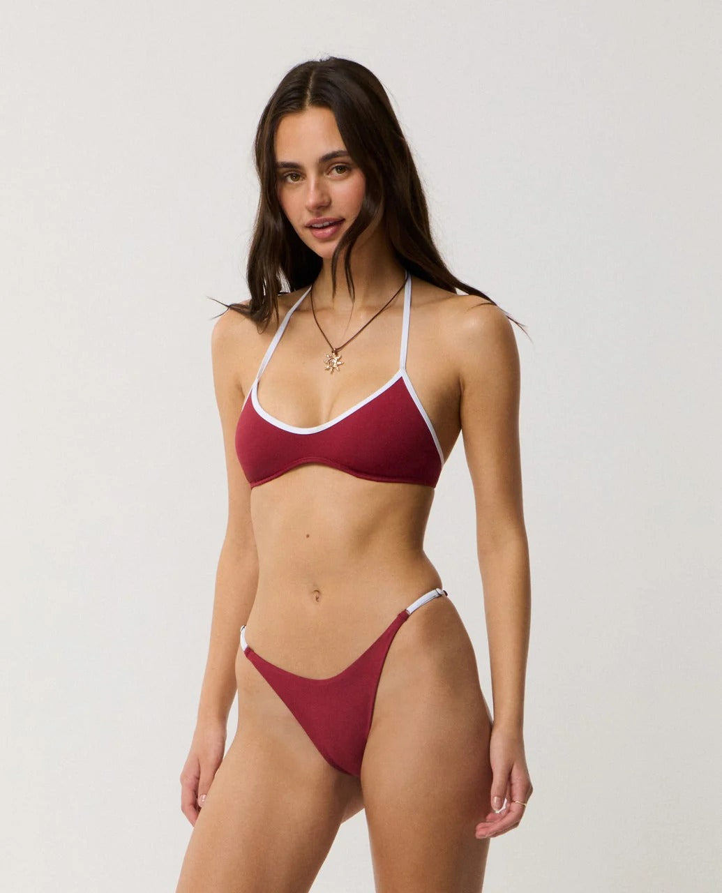 Classic Surf Hi Leg Adjustable Bare Bikini Bottom