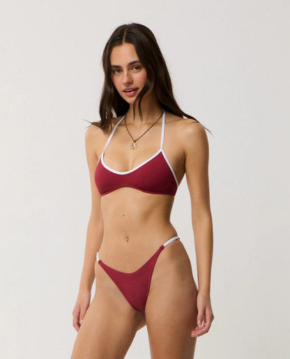 Classic Surf Hi Leg Adjustable Bare Bikini Bottom