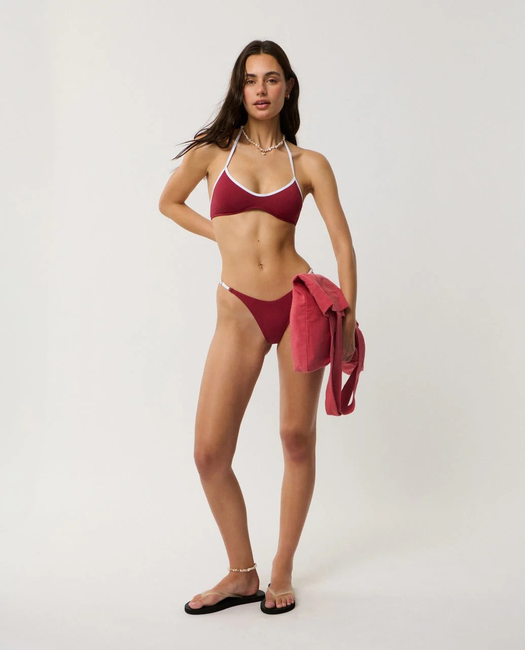 Classic Surf Hi Leg Adjustable Bare Bikini Bottom