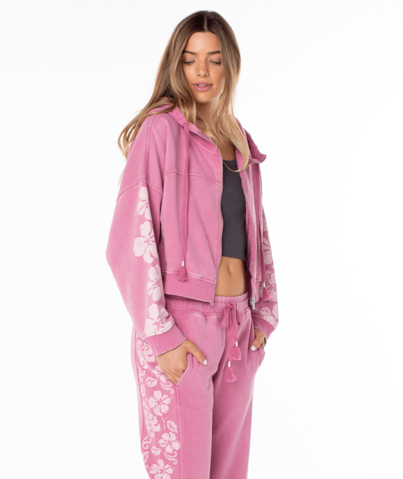 Tropical Trails Zip-Up Hoodie