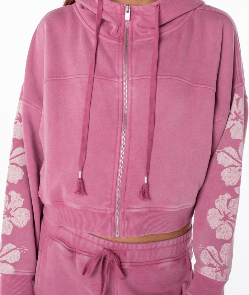 Tropical Trails Zip-Up Hoodie