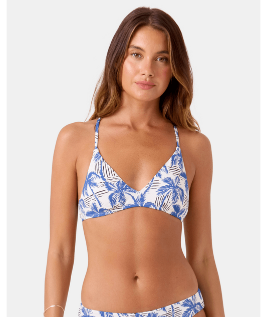 Breezy Does It Athletic Triangle Bikini Top