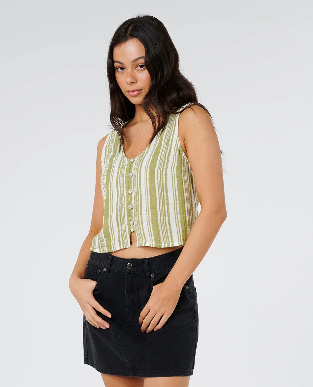 Premium Surf Stripe Top