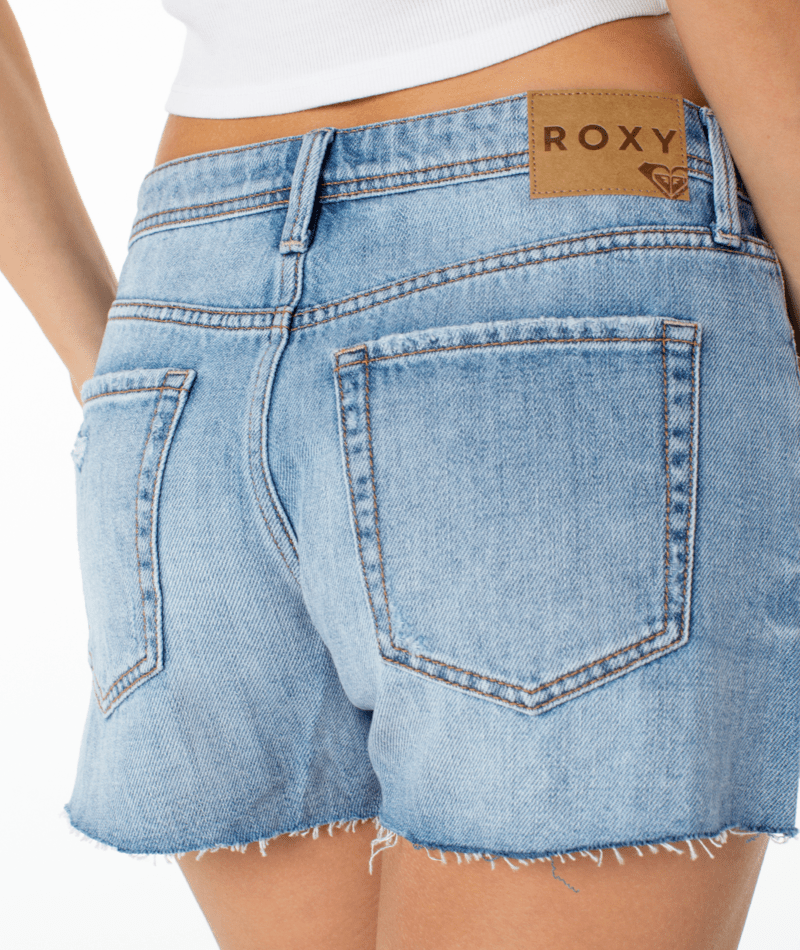 Golden Waves Low Rise Denim Short