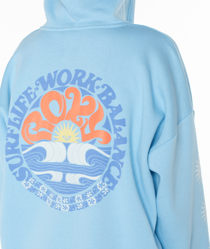 Evening Lineup hoodie in Aragon Wave Cuts — alternate view 4, Roxy