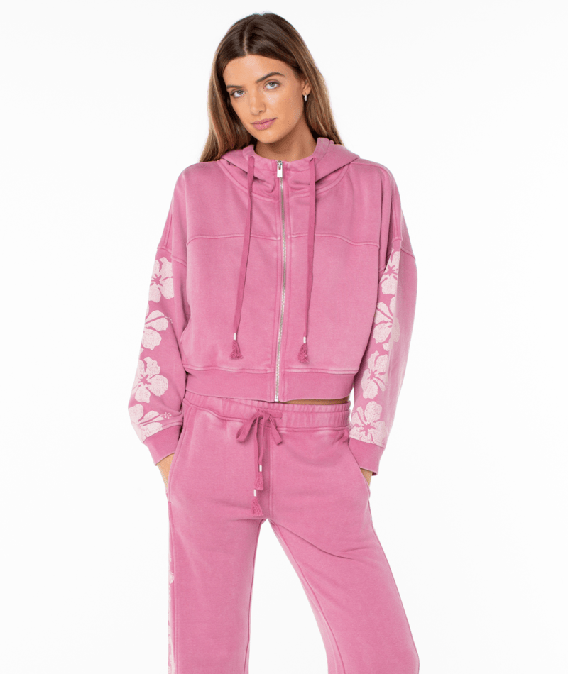 Tropical Trails Zip-Up Hoodie