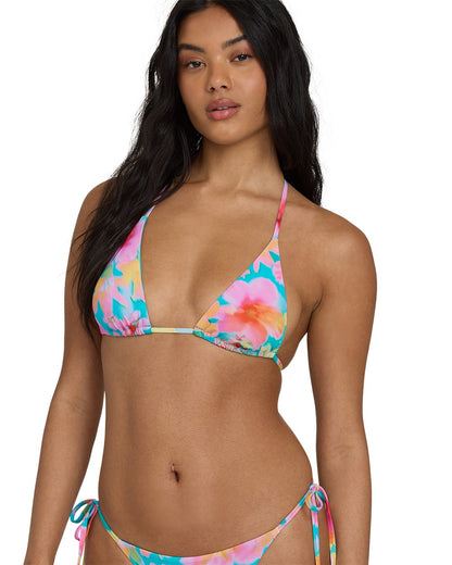 Pipe Dreams multi triangle bikini top by Billabong