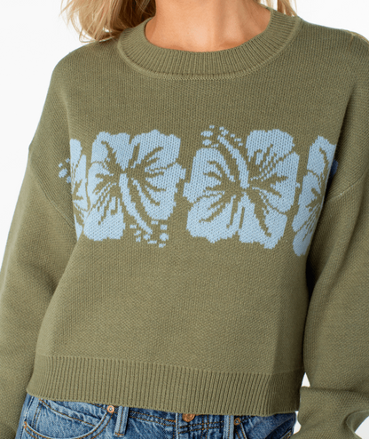 Hibiscus Harmony Sweater
