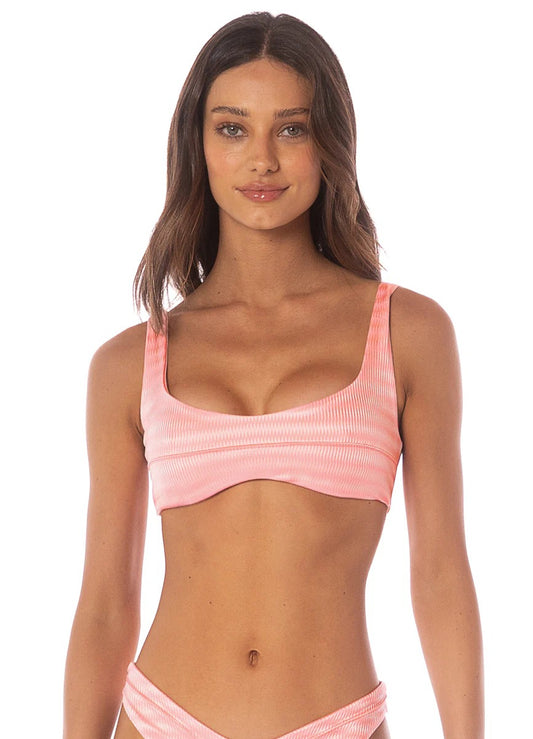 Strawberry Pink Lilium Classic Bralette Bikini Top