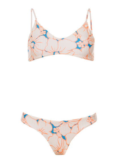 Island Flora Flirt low rise thin-side cheeky bikini bottom by Maaji