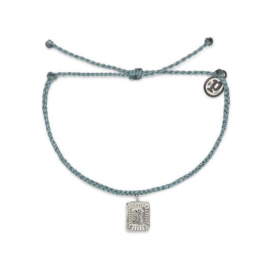 Palm Burst Silver Charm Bracelet