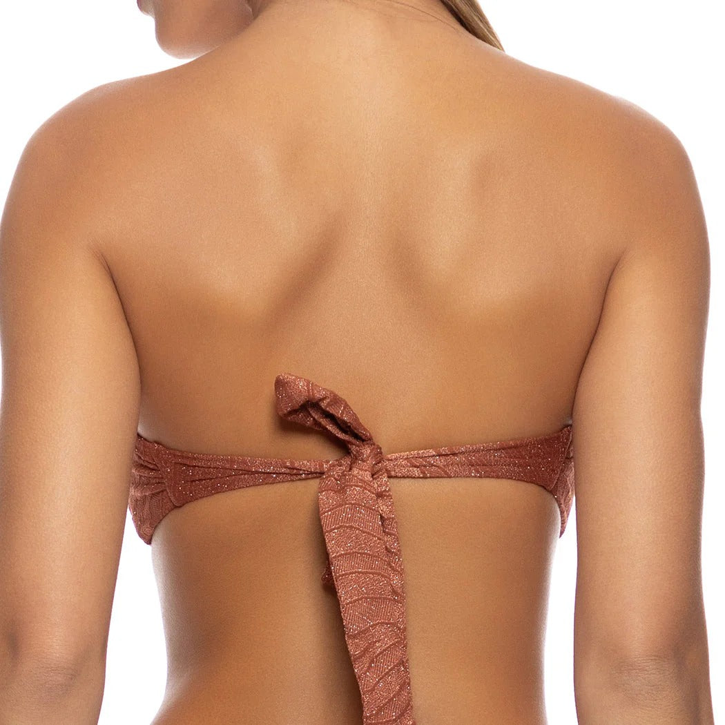 Muse Glow Ring Bandeau Bikini Top