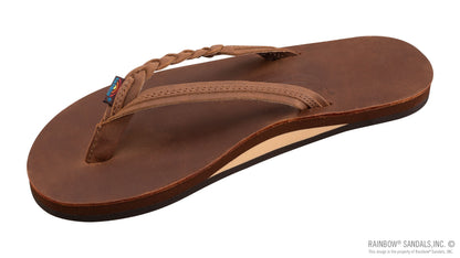 Flirty Braidy Premier Leather Single Layer & Narrow Strap with Braid