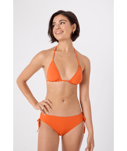 Solid Beach Classics Hipster Lace-Up Bikini Bottom