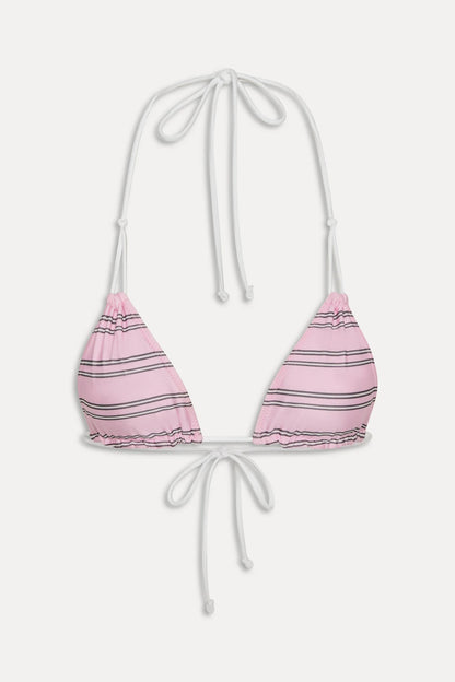 Ari Satin Triangle Bikini Top