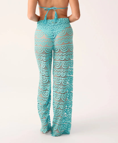 High Waist Lace Cover Up Pant