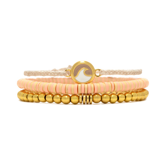 Blushing Sunrise Bracelet Stack