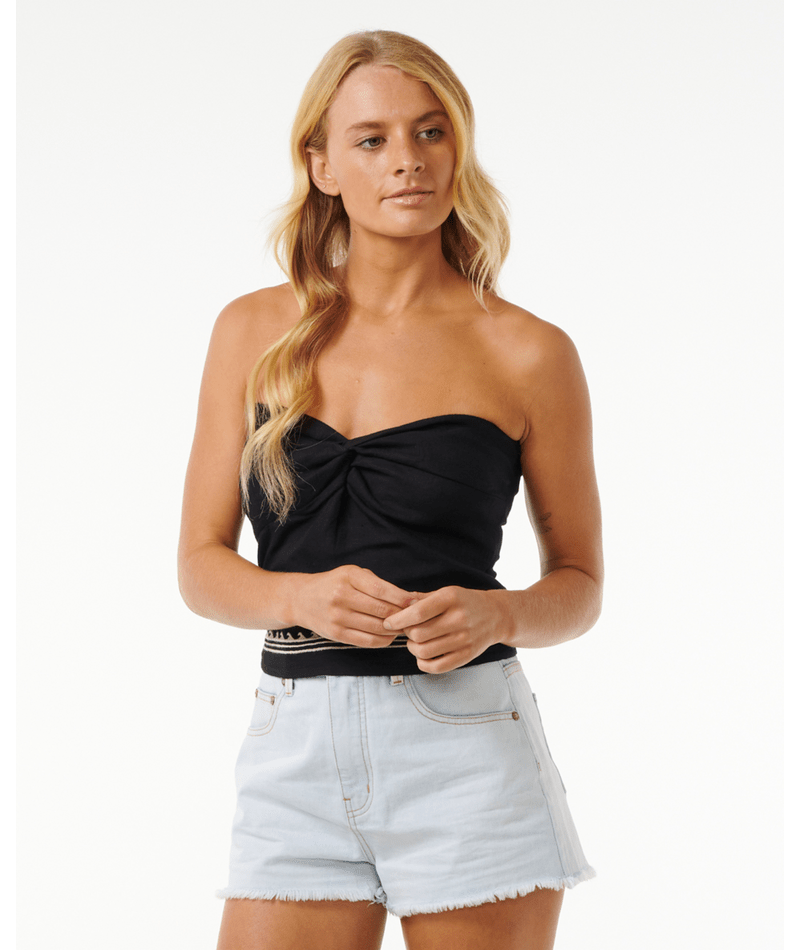 Soleil Twist Strapless Top