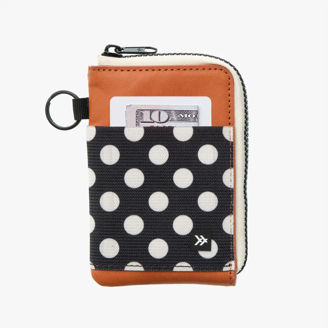 Thread Leather Zip Wallet