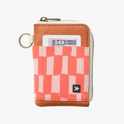 Thread Leather Zip Wallet