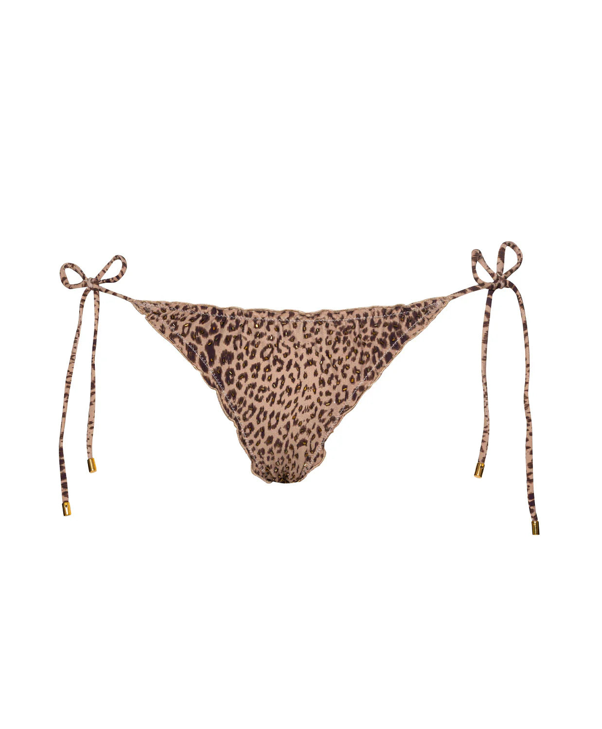 Raja Embroidered Lettuce Edge Tie Side Bikini Bottom