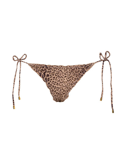 Raja Embroidered Lettuce Edge Tie Side Bikini Bottom
