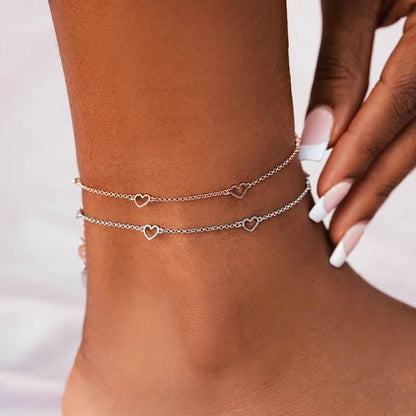 Dainty Hearts Anklet