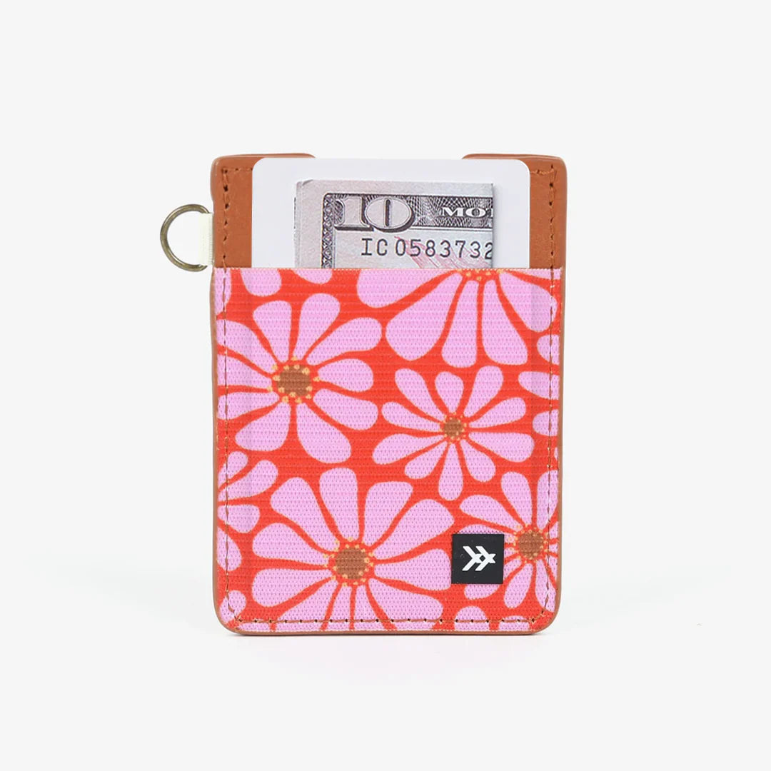 Thread Vertical Leather Wallet