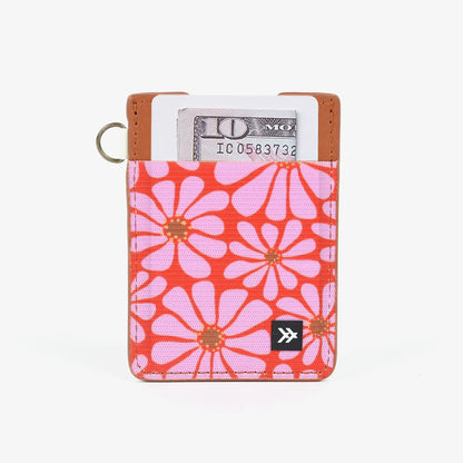Thread Vertical Leather Wallet