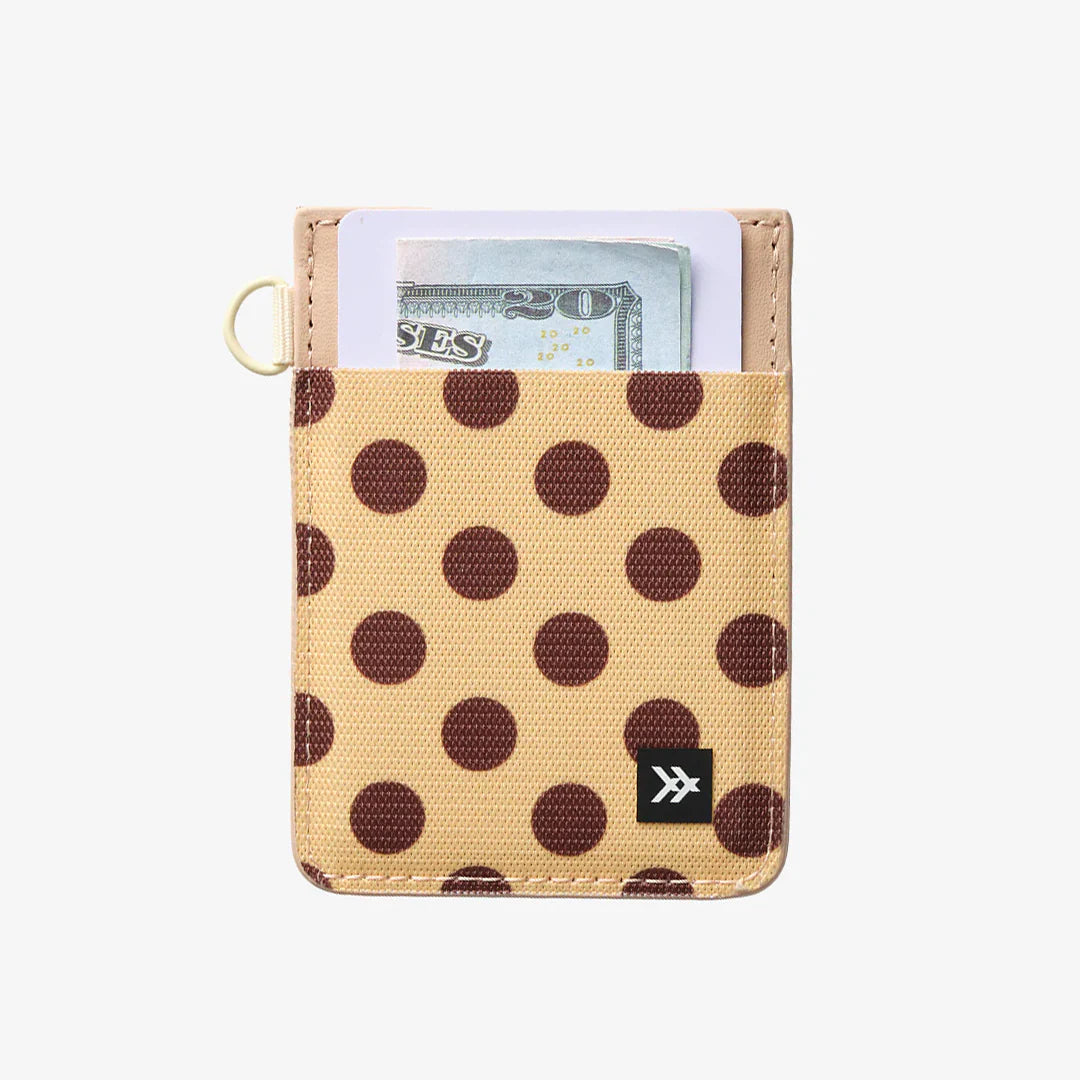 Thread Vertical Leather Wallet