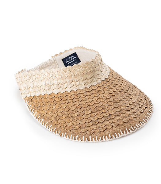 Playa Crochet Straw Visor