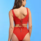 Crimson Suzy Q High-Rise / High-Leg Bikini Bottom