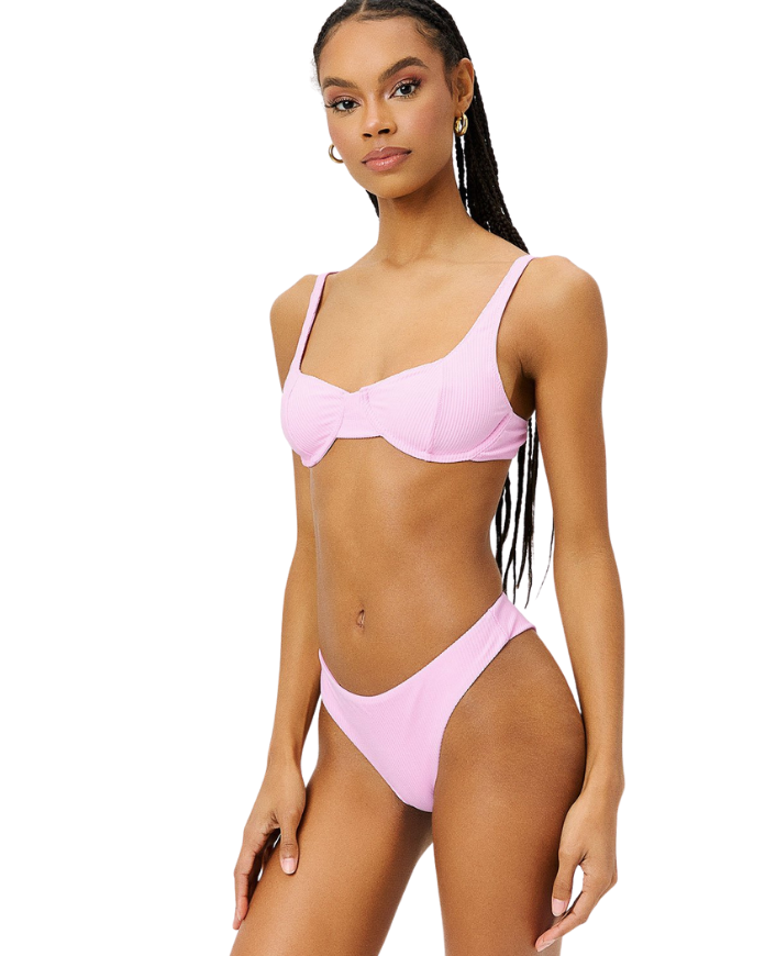 Anna Underwire Ribbed Bikini Top The Bikini Shoppe