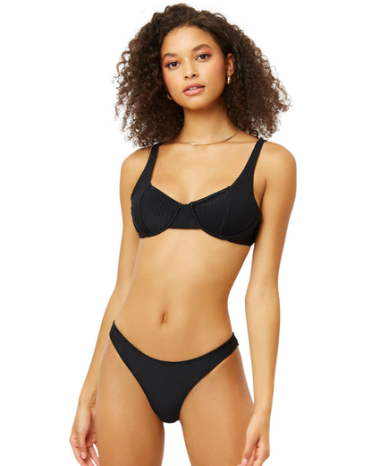 Anna Underwire Ribbed Bikini Top The Bikini Shoppe