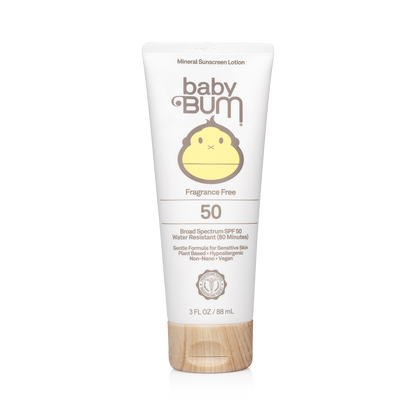 Baby Bum Mineral SPF 50 Sunscreen Lotion-Fragrance Free The Bikini Shoppe