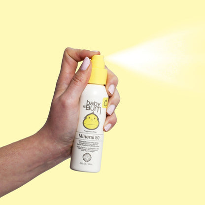Baby Bum Mineral SPF 50 Sunscreen Spray-Fragrance Free The Bikini Shoppe