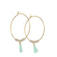 Dainty Mini Tassel Hoop Earrings The Bikini Shoppe
