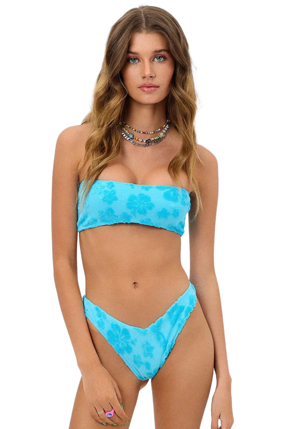 Enzo Terry Jacquard Bikini Bottom The Bikini Shoppe