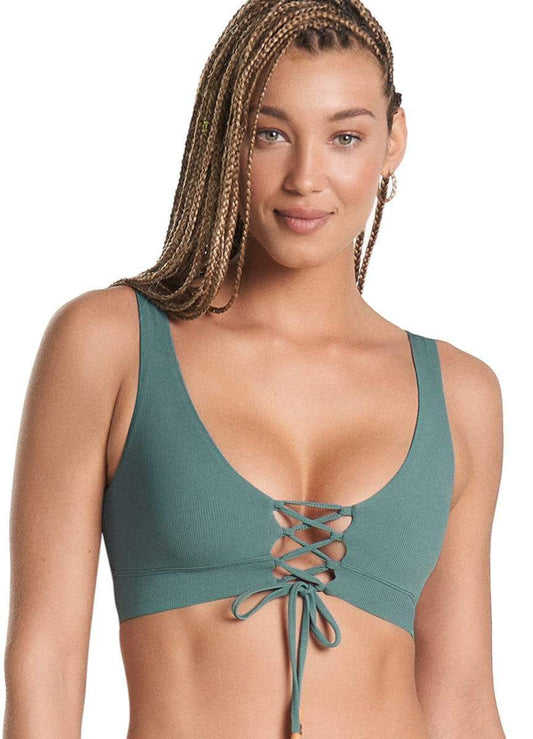 Eucalyptus Green Allure Bikini Top The Bikini Shoppe
