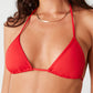 x PAMELA ANDERSON Zeus Micro Triangle Bikini Top - Anderson Red
