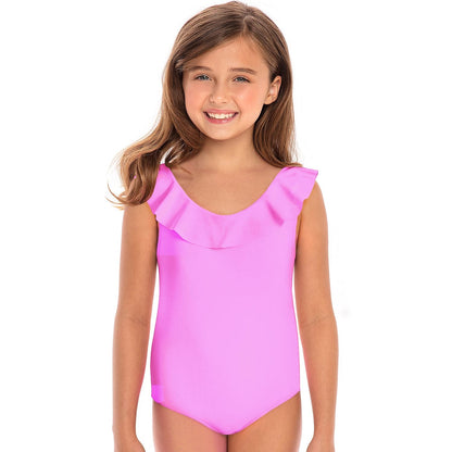 Girls Ruffle One Piece Bathing Suit The Bikini Shoppe