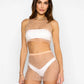 Glitzy Girl Mesh Pearl Top & Skirt Set The Bikini Shoppe