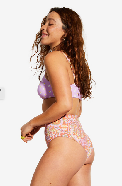 Good Times Retro High Waisted Bikini Bottom The Bikini Shoppe