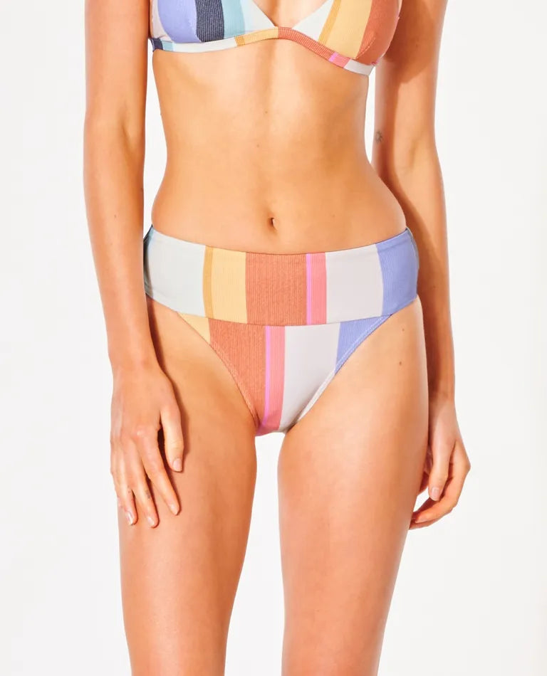 Heat Wave Cheeky Coverage Mid Rise Bikini Bottoms The Bikini Shoppe