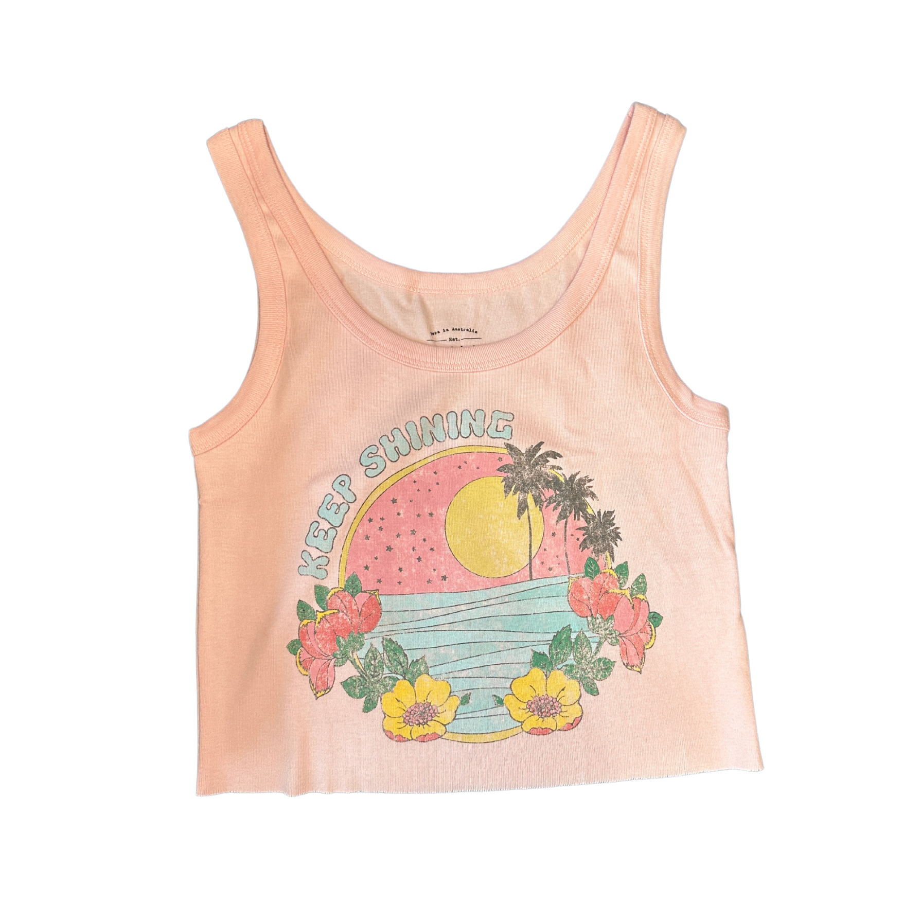 Keep Shining Cropped Tank Top The Bikini Shoppe