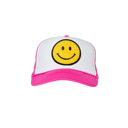 Local Beach Smiley Patch Trucker Hat