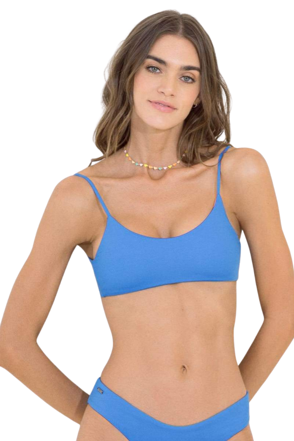 Maya Blue Lanai Sporty Bralette Bikini Top The Bikini Shoppe