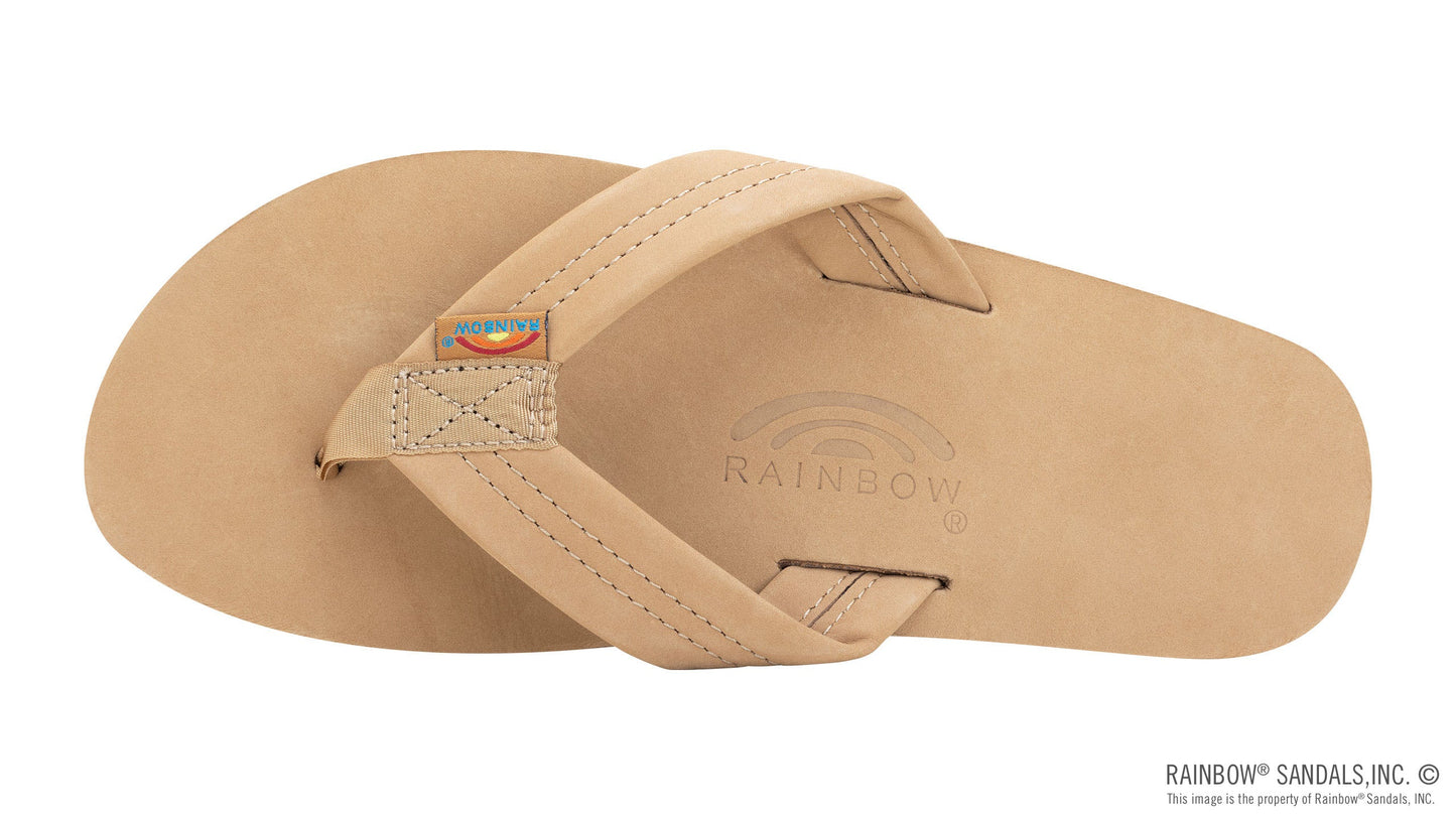 Men's Single Layer Premier Leather 1" Strap Sandal The Bikini Shoppe