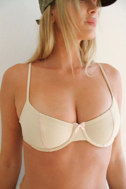 Pam Waffle Underwire Bikini Top The Bikini Shoppe
